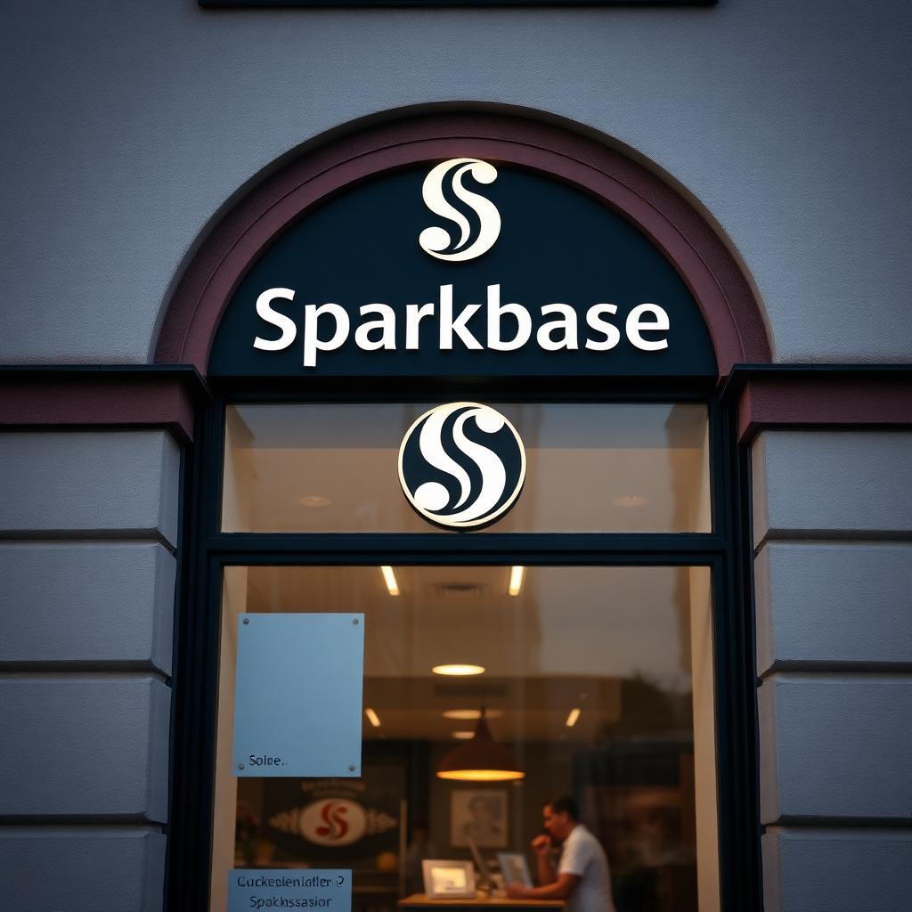 Moderne Sparkassen-Filiale mit digitalen Beratungsplätzen